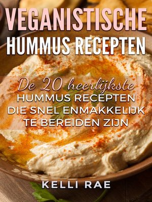 cover image of Veganistische hummus recepten